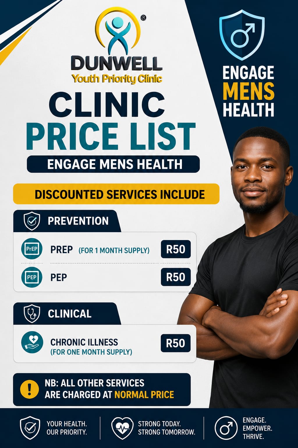 Dunwell clinic price list — Engage Men's Health